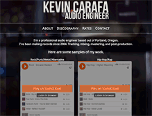 Tablet Screenshot of kevincarafa.com